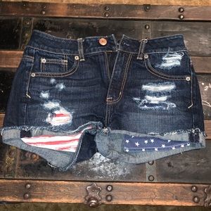 American Eagle Flag Shorts